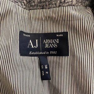 Armani Jeans Womens Grey Tailored-jackets